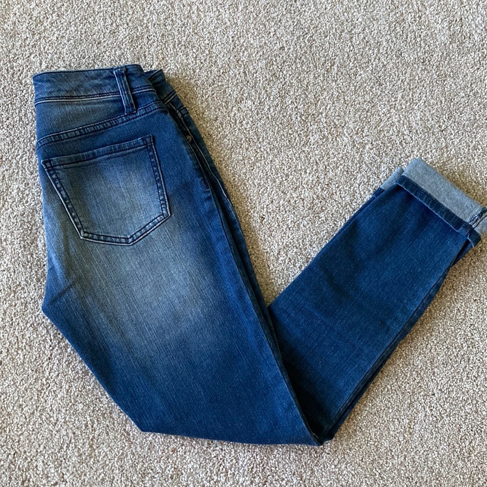 Distressed skinny jeans from the Limited